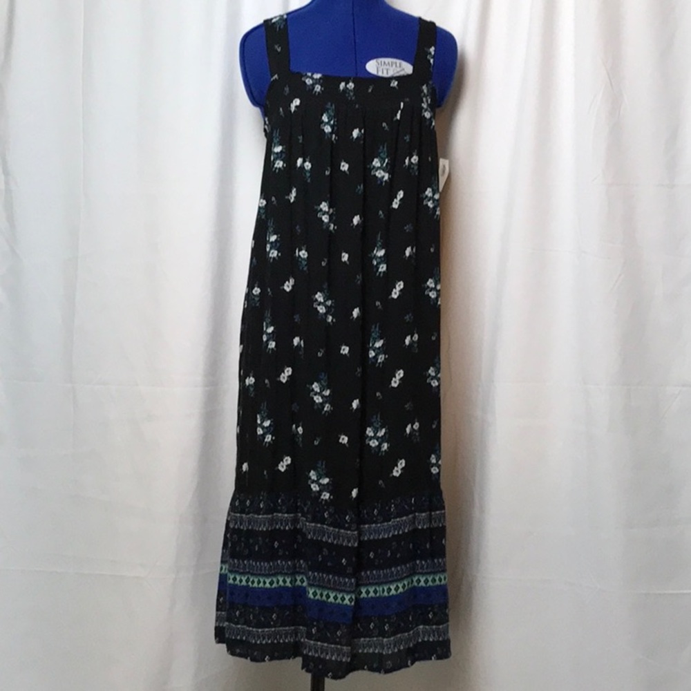 Black Floral Maxi